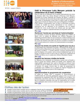 22ème édition du bulletin d'information de UNFPA au Maroc