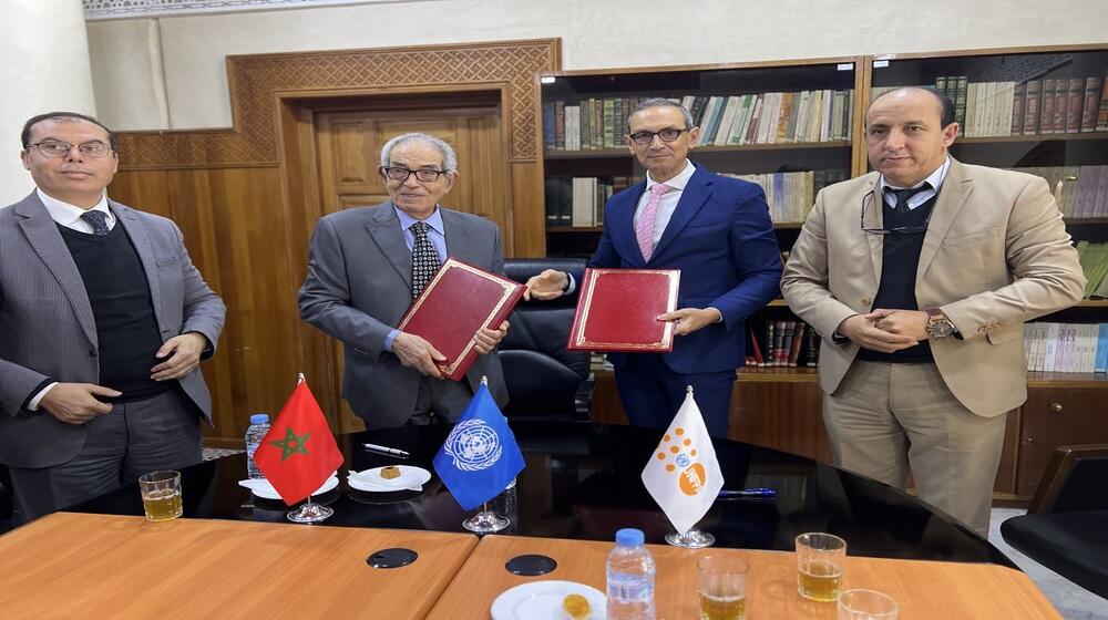 Signature de l'accord entre UNFPA au Maroc et l’Etablissement Dar El Hadith El Hassania