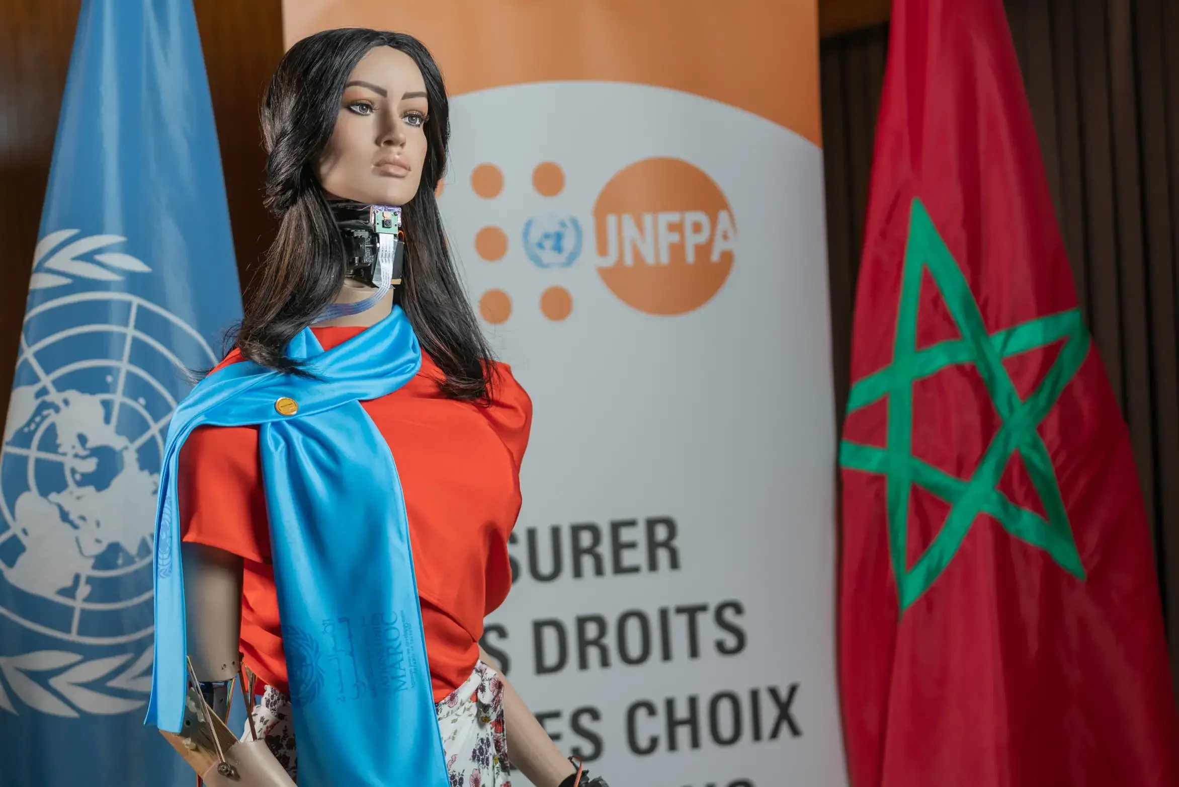 UNFPA s’associe au robot-femme SHAMA contre la violence basée sur le genre