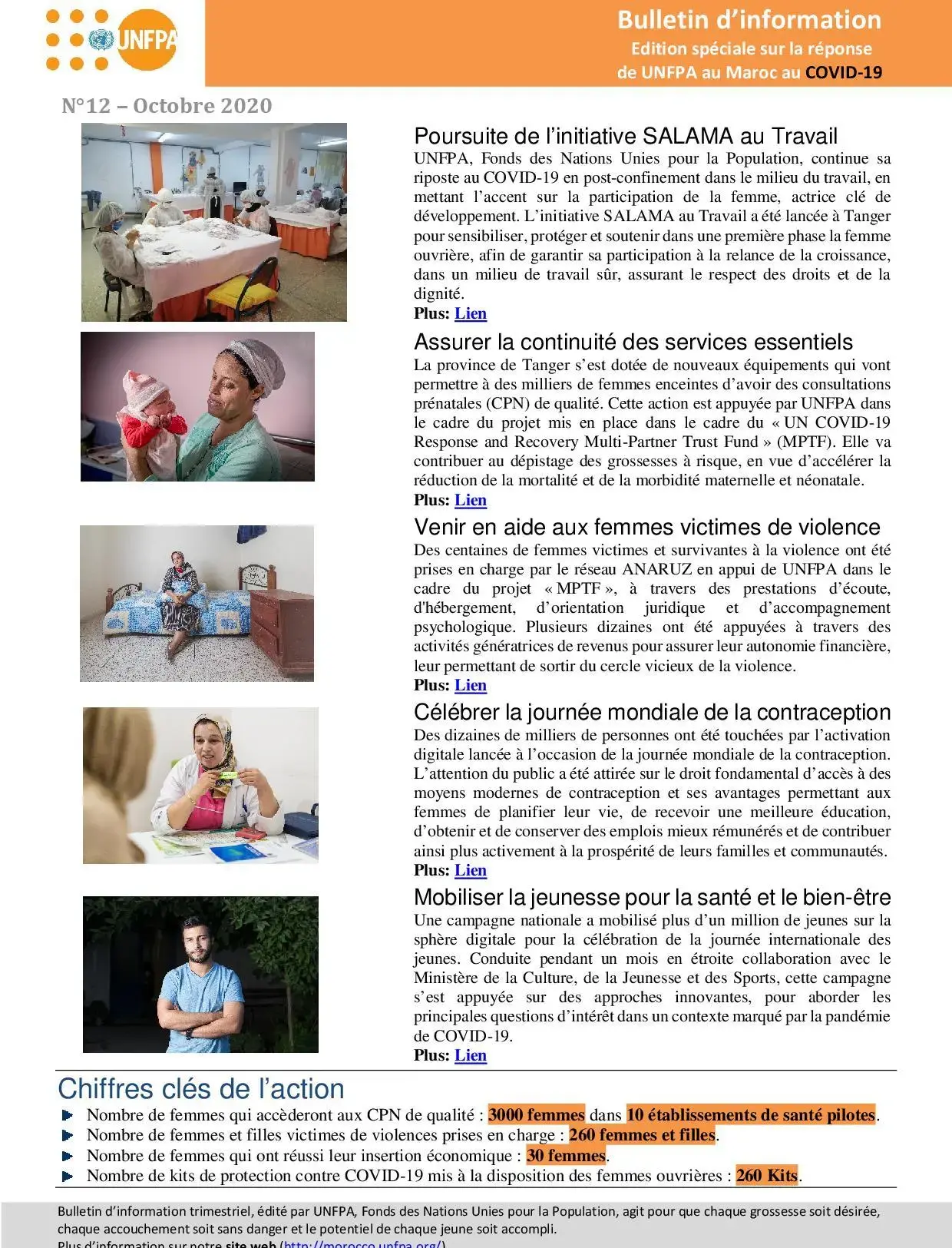 12ème édition du bulletin d'information de UNFPA au Maroc 